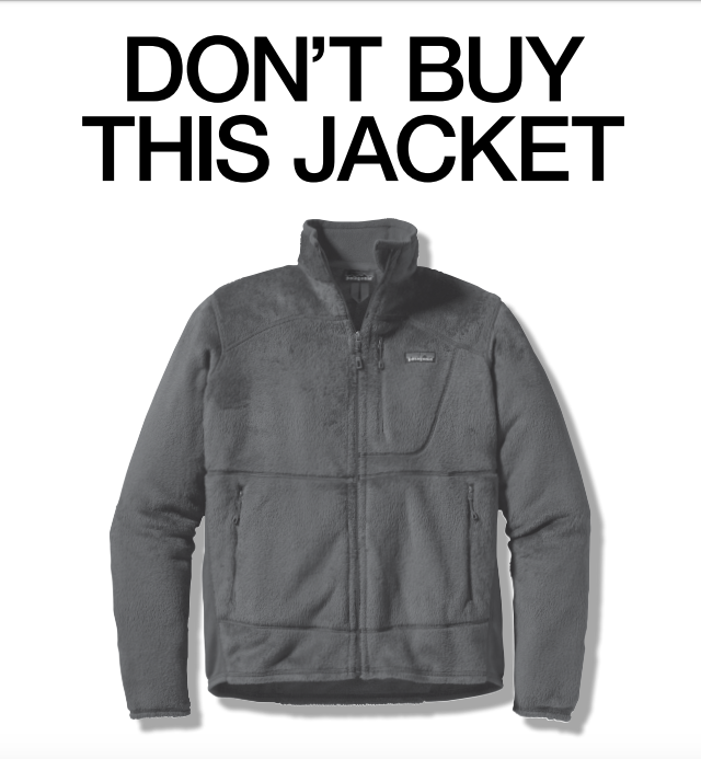 Patagonia Don't Buy This ad