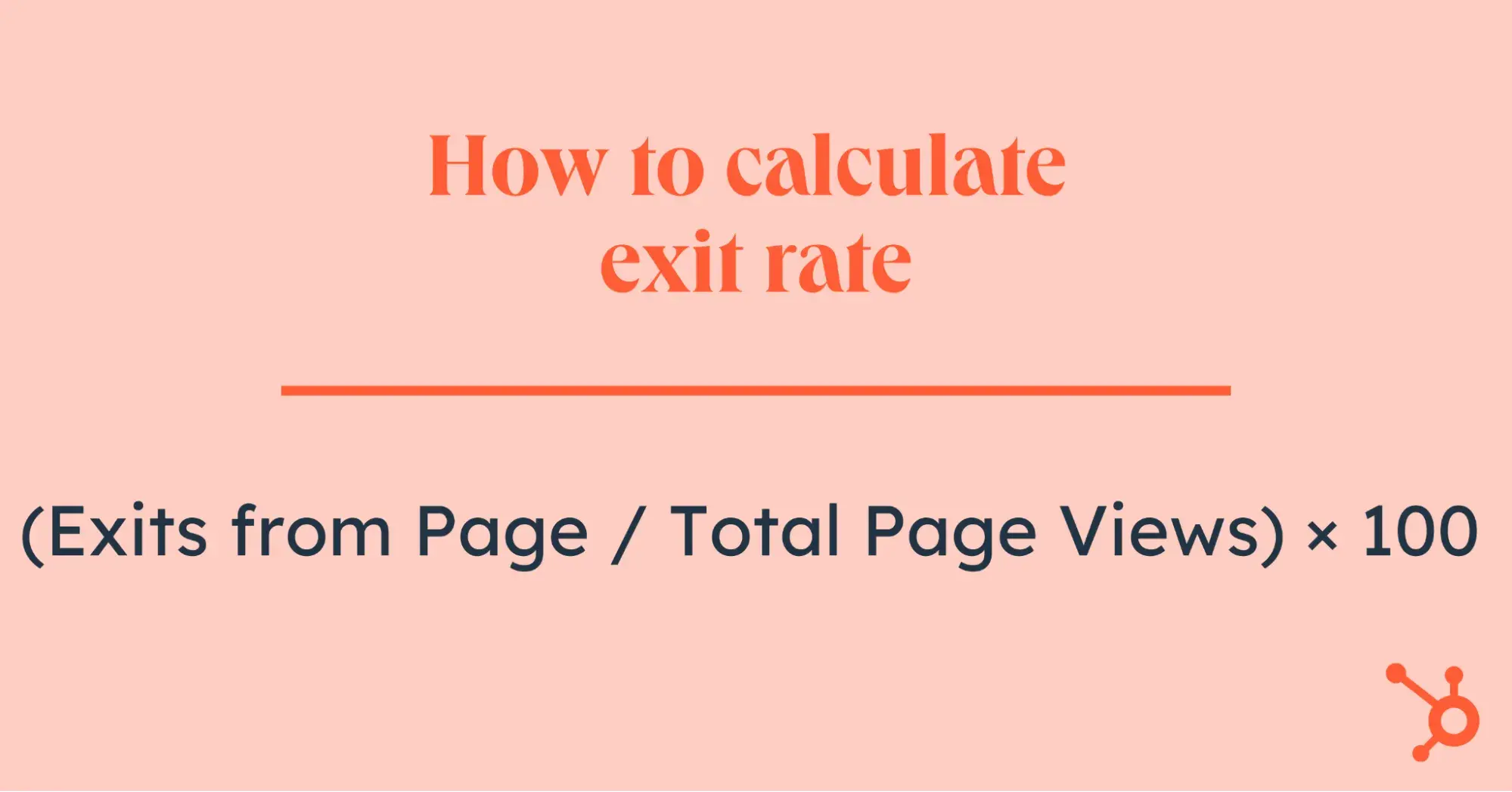 exit rate calculation