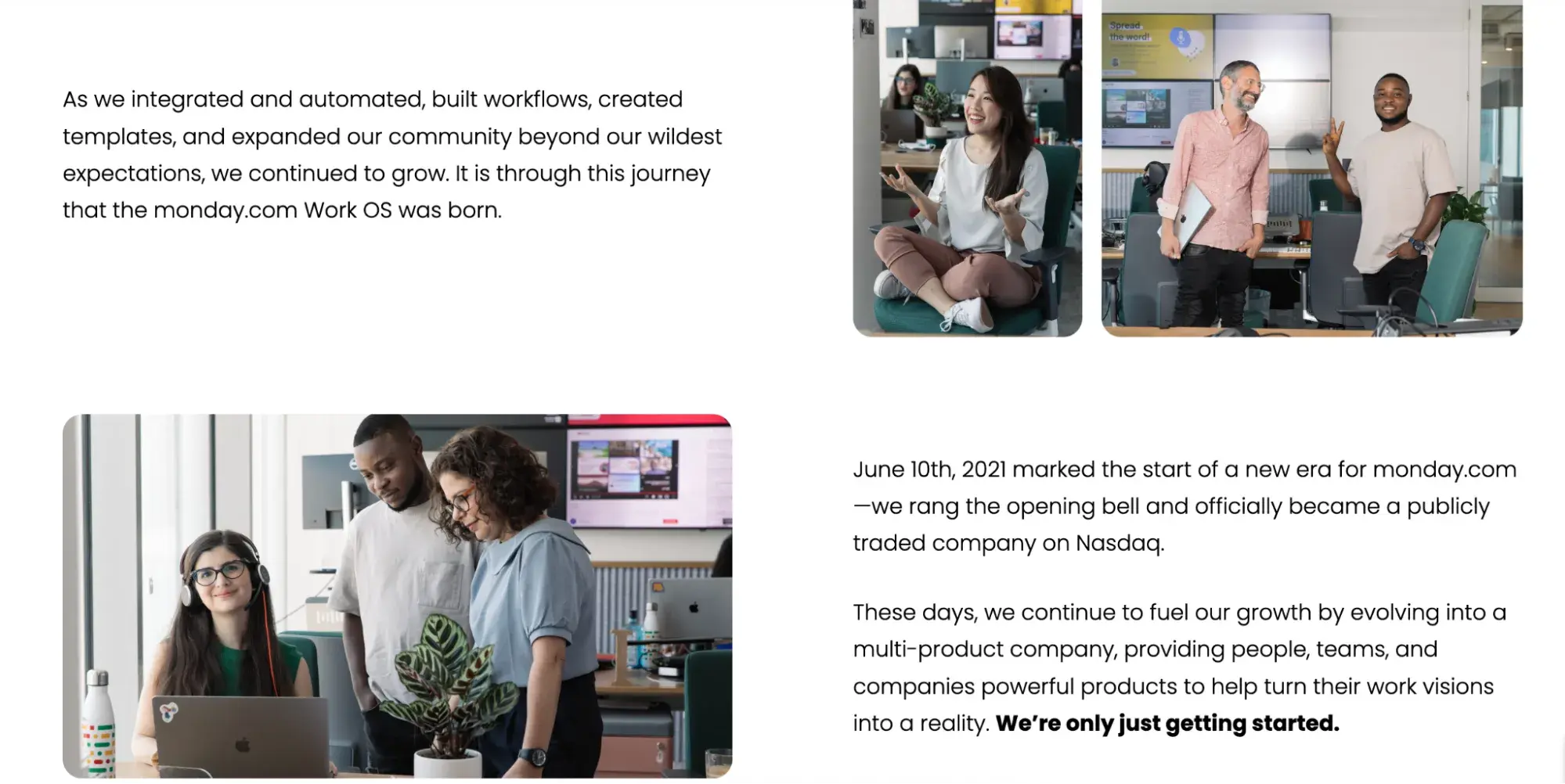 including team photos on about us website page