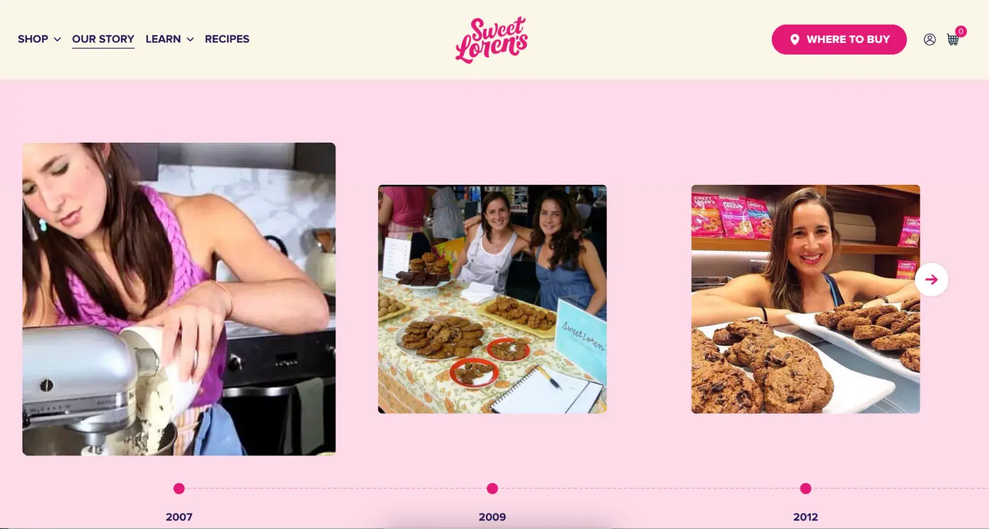 founder story on about us page