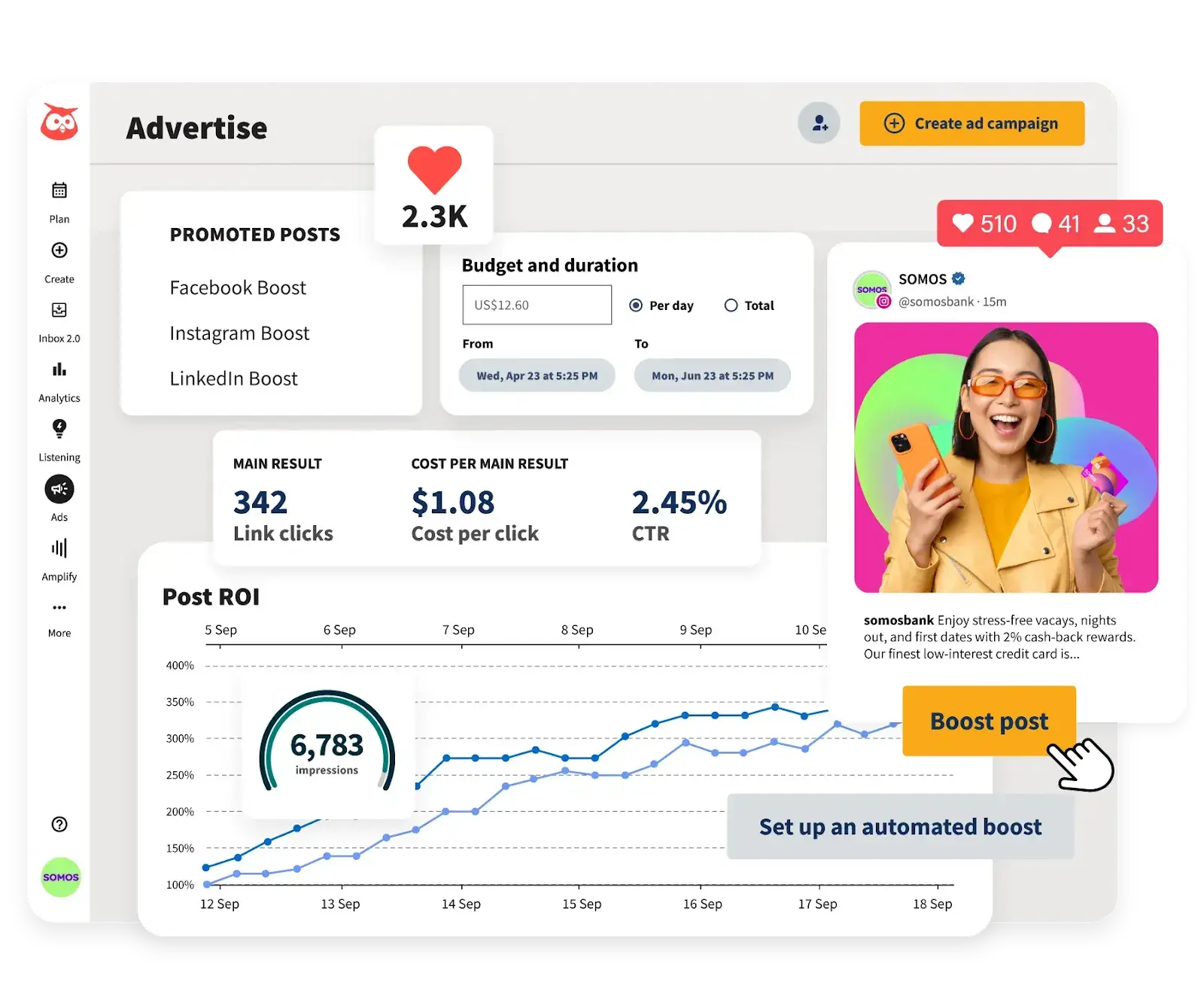 advertising management software, hootsuite