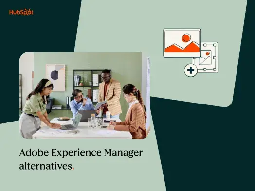 Office workers discuss adobe experience manager alternatives