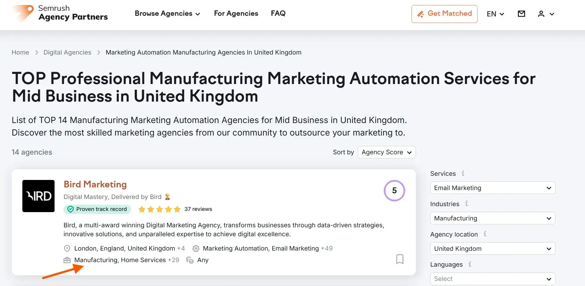 screenshot showing how bird marketing maintains consistent messaging as part of an aeo strategy for b2b.