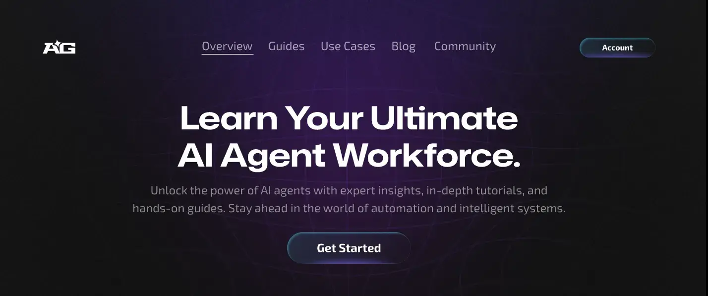 agile ux example: ai agent focused website prototype