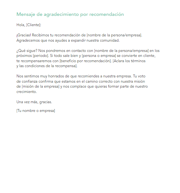 Cómo crear mensajes para agradecer a tus clientes