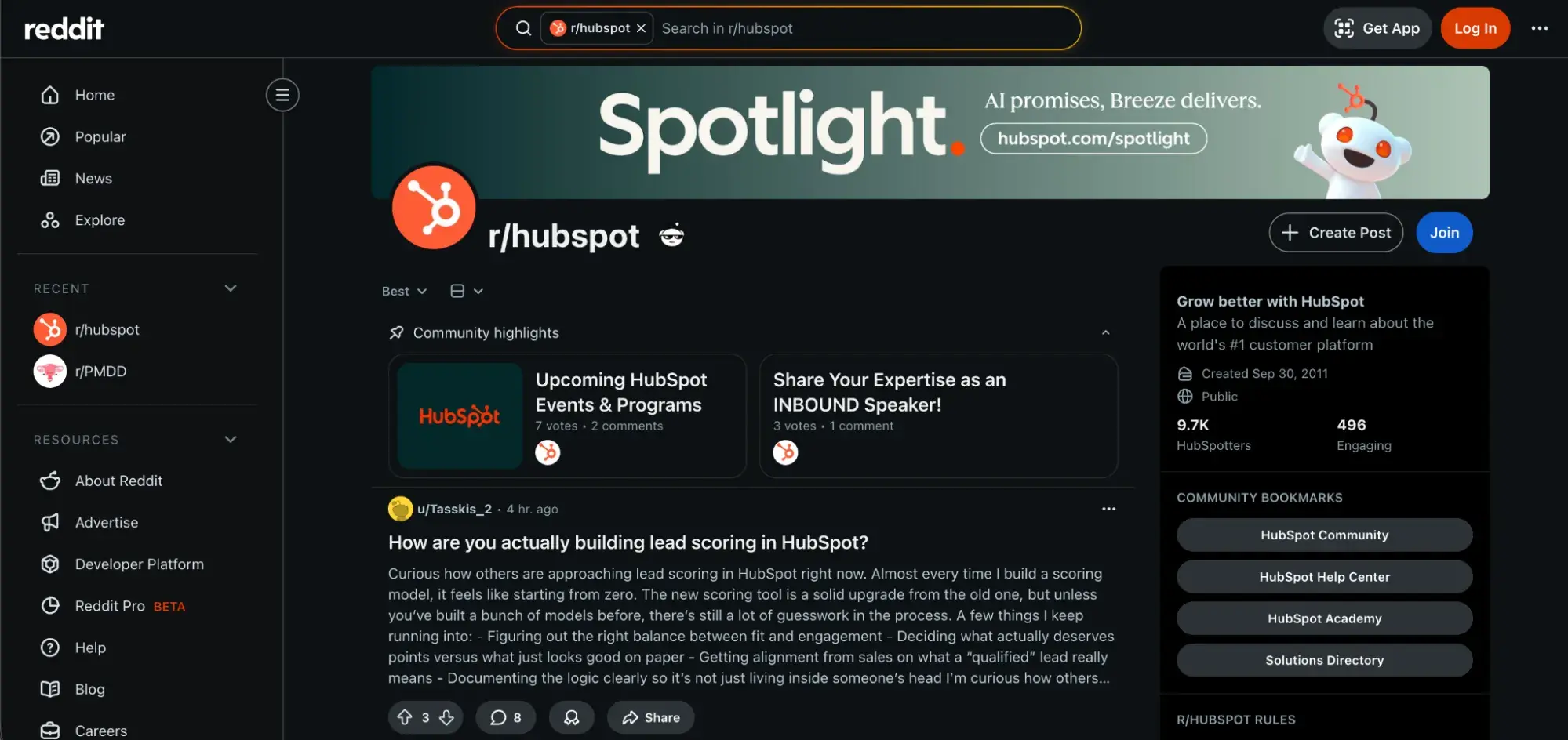 ai and the future of seo, hubspot engages on reddit to help establish expertise