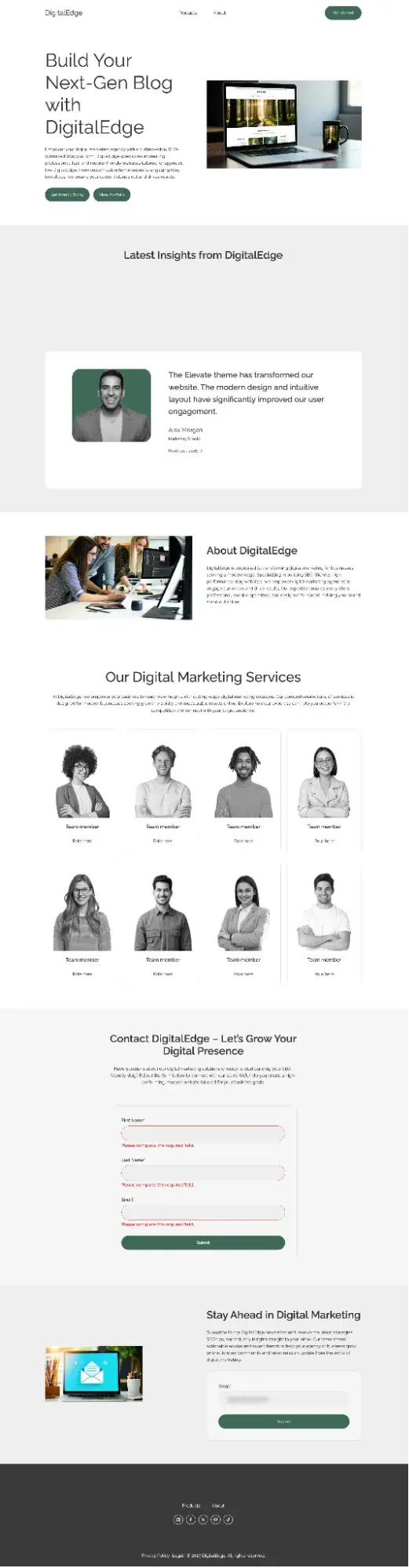 ai blog website builder: hubspot