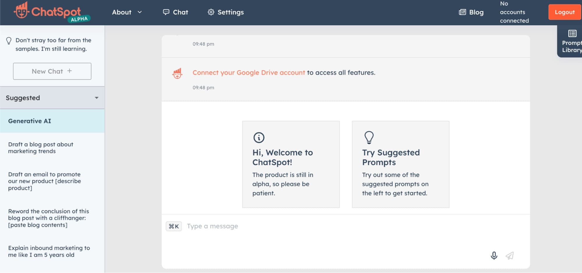 AI email assistant, ̽ѡs ChatSpot tool for content generation.