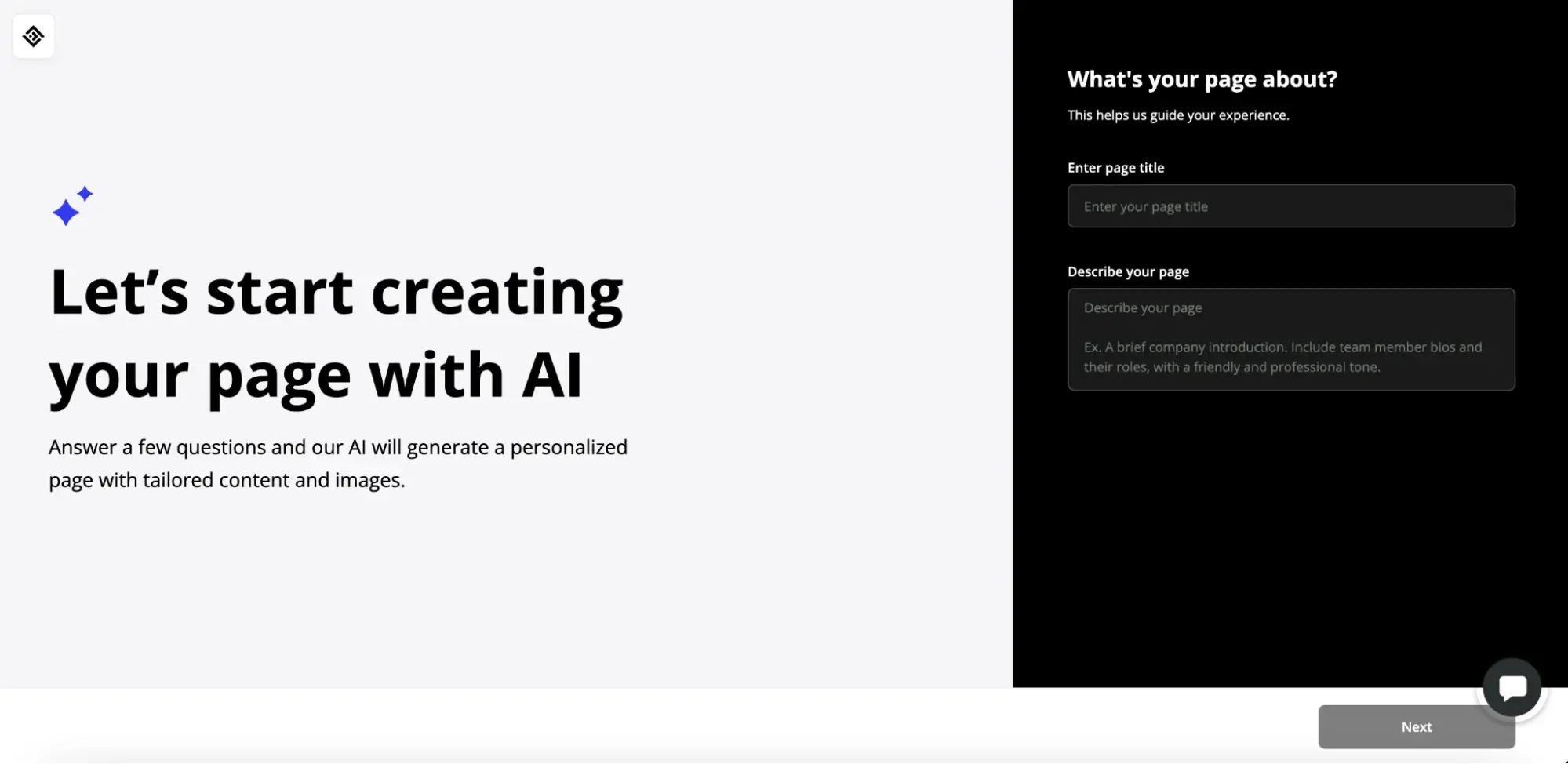 10webs ai page creation tool