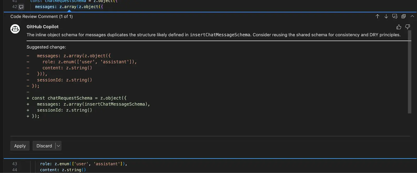 github copilot code review ai for website development