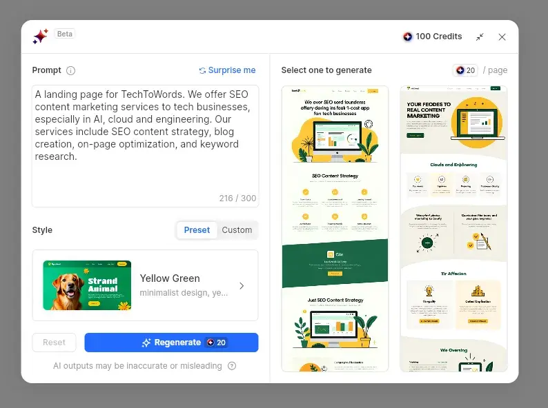 dora ai web builder, ai for website development