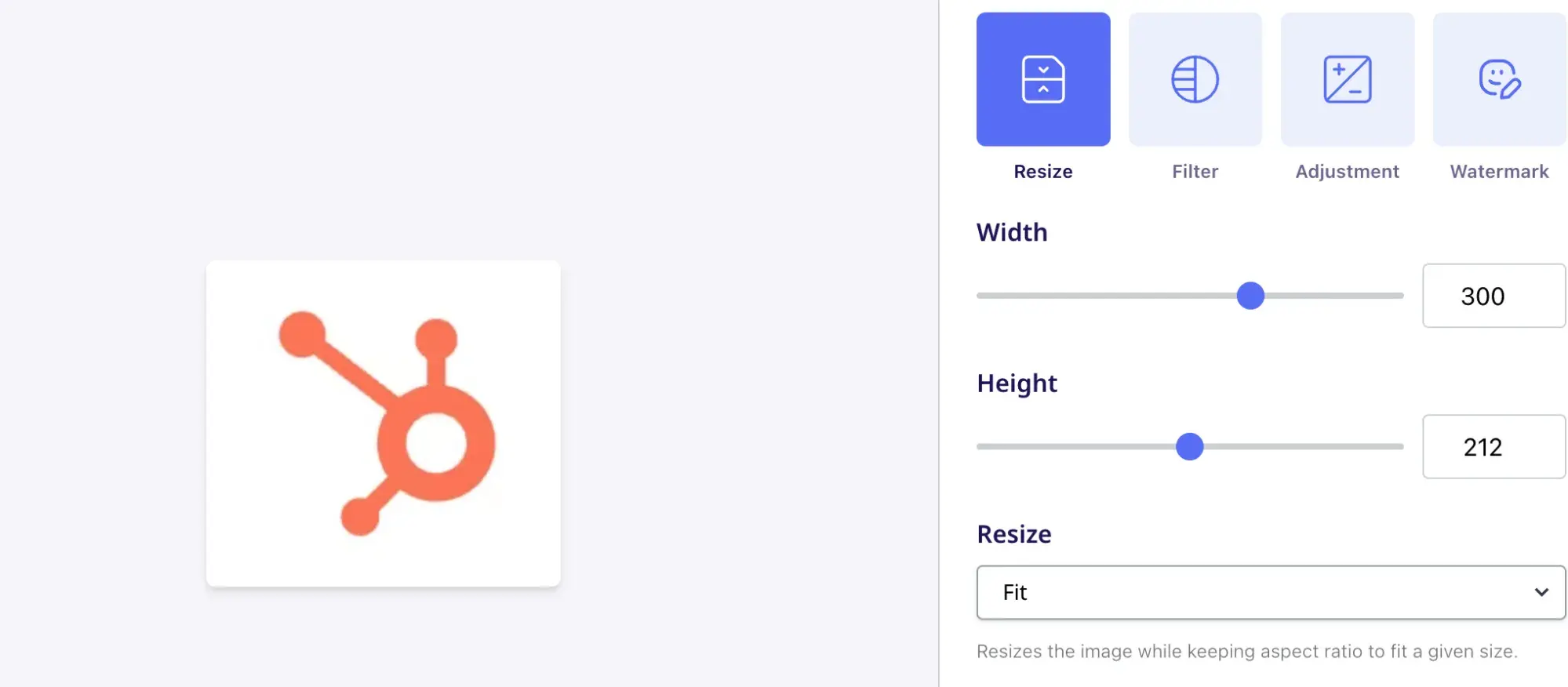 The 51Թ sprocket being edited within the Optimole dashboard.