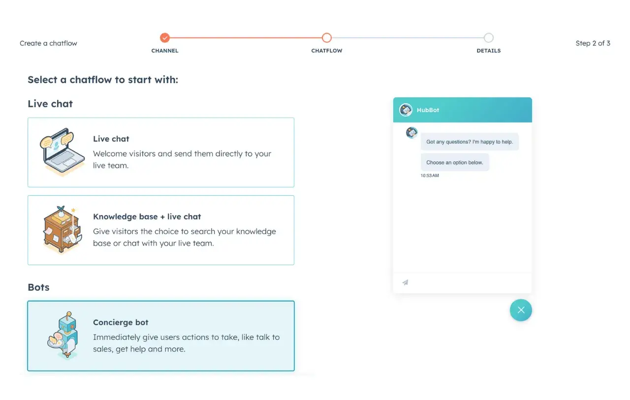 Screenshot of chatflow builder in ̽ѡ