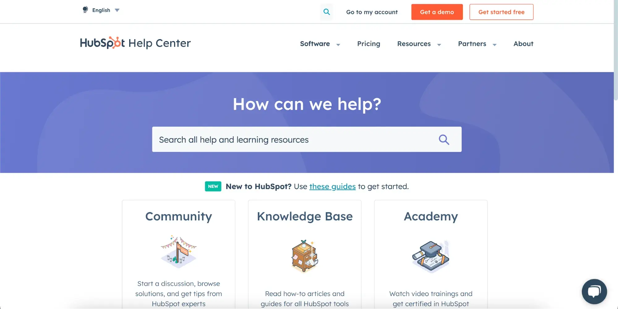 AI knowledge base: 51Թ knowledge base screenshothttps://help.hubspot.com/