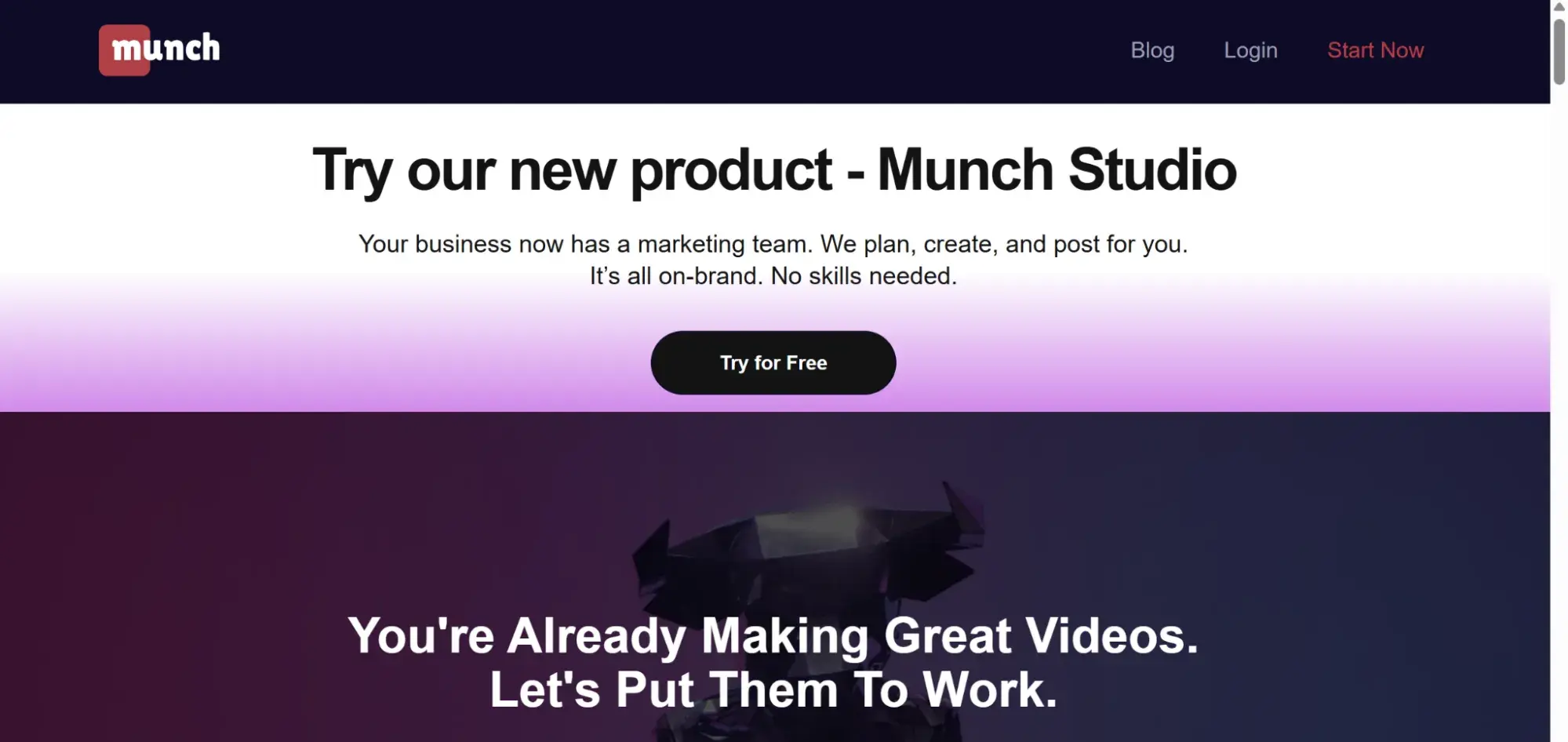 ai marketing bots: munch