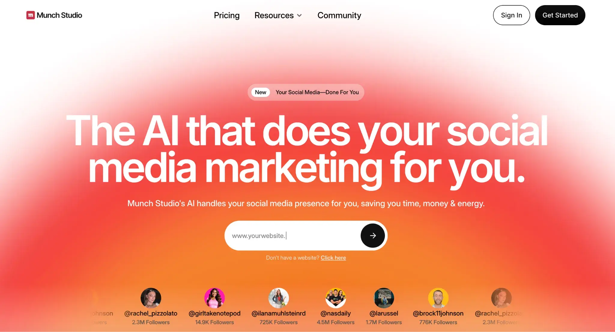 AI marketing bots, Munch