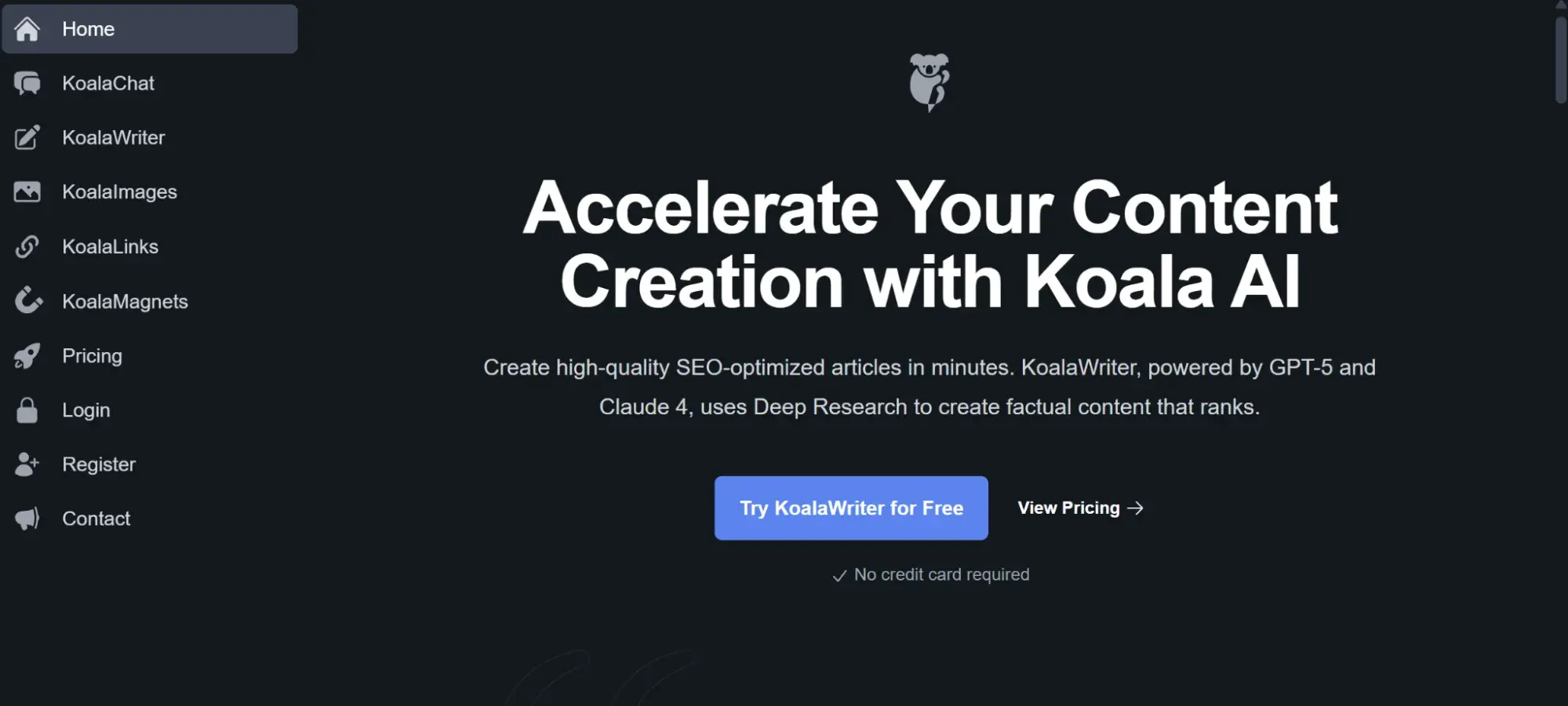 ai marketing bots: koala ai for content generation