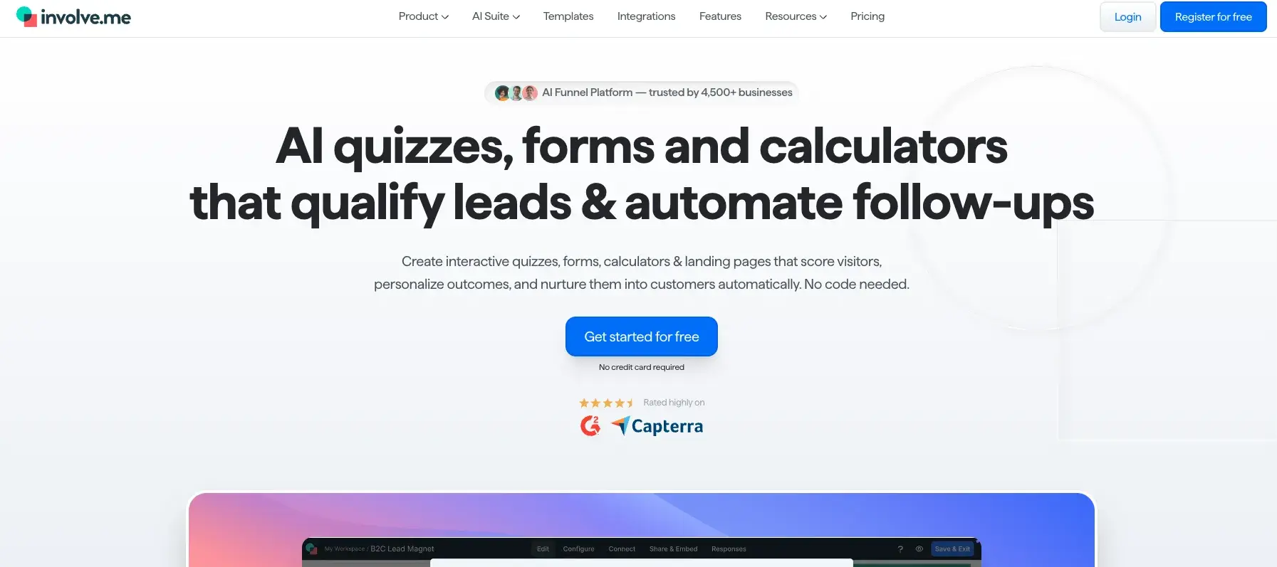 AI marketing bots, Involve.me