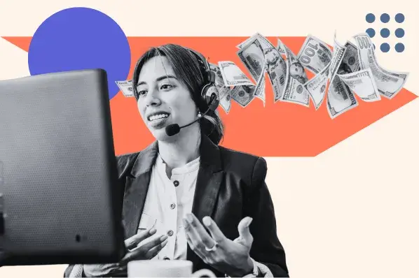  woman uses ai for sales lead generation