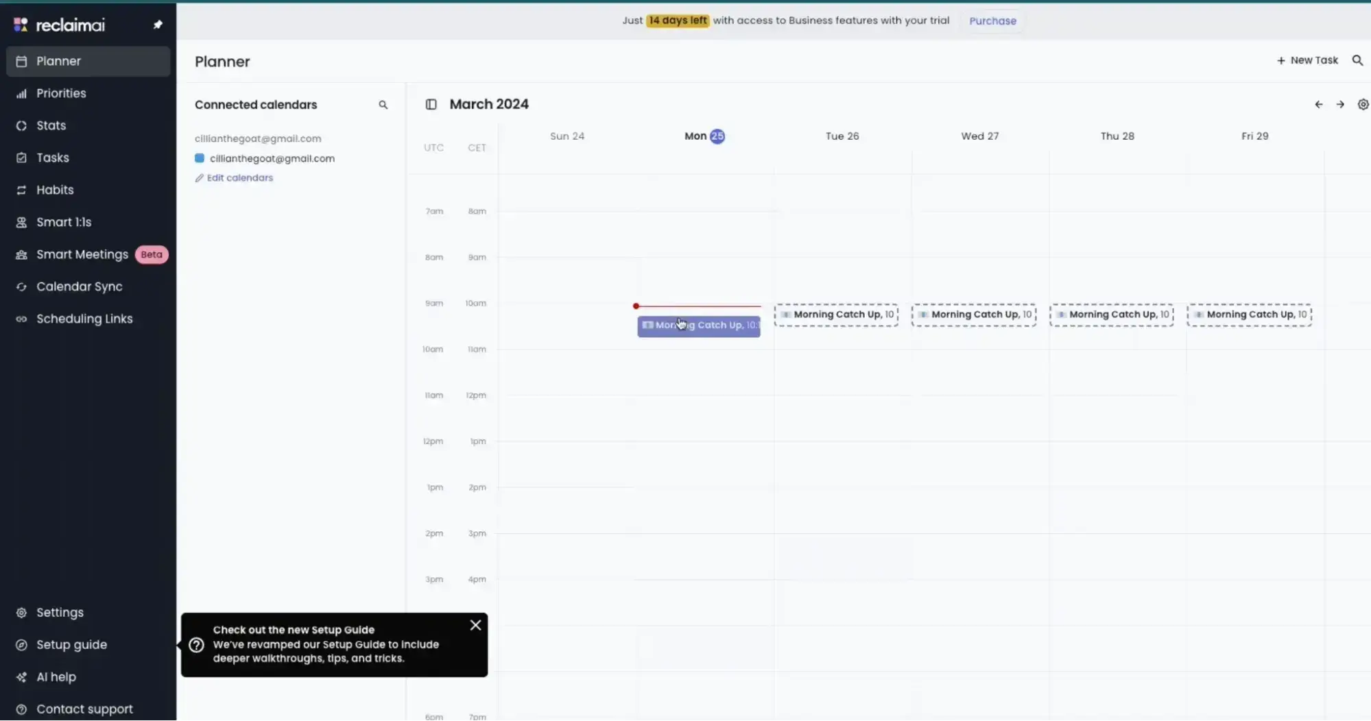ai scheduling assistants, reclaim task management