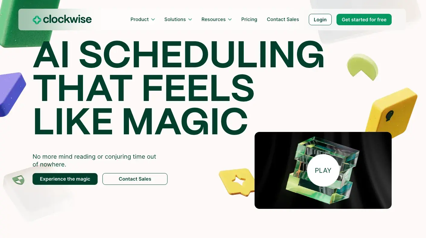 ai scheduling assistants, clockwise