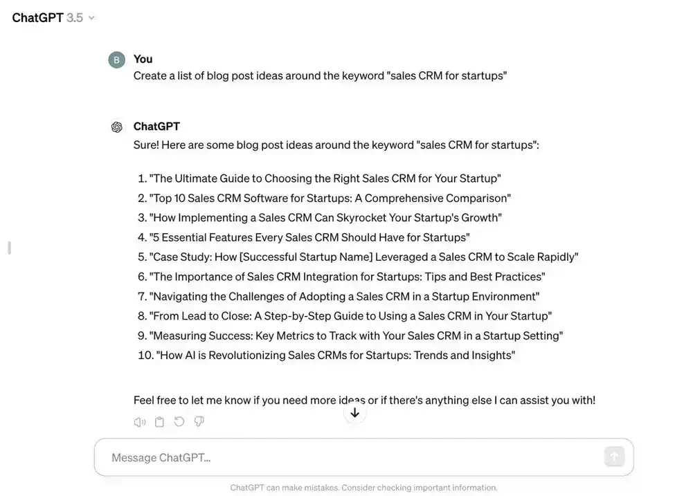 free ai seo tools chatgpt interface showing seo keyword clustering workflow with categorized long-tail keyword groups and content strategy prompts