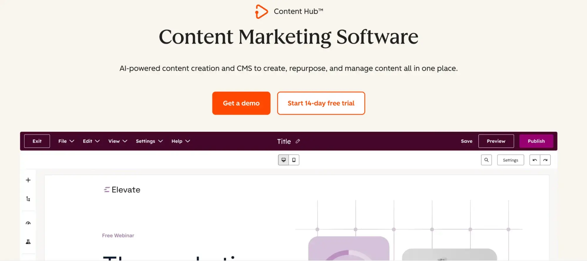 ai seo tools, hubspot content hub
