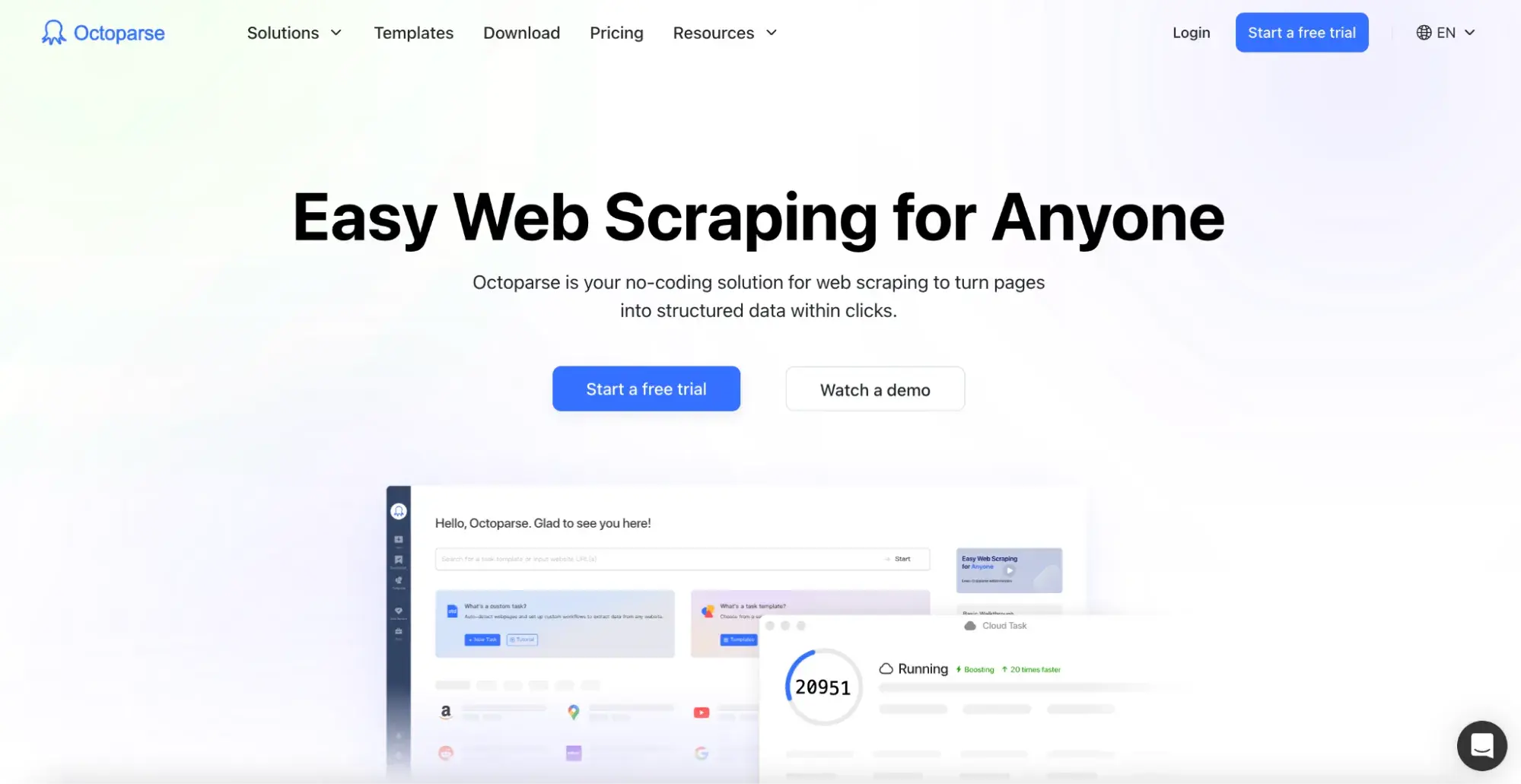 ai web scraping tool octoparse