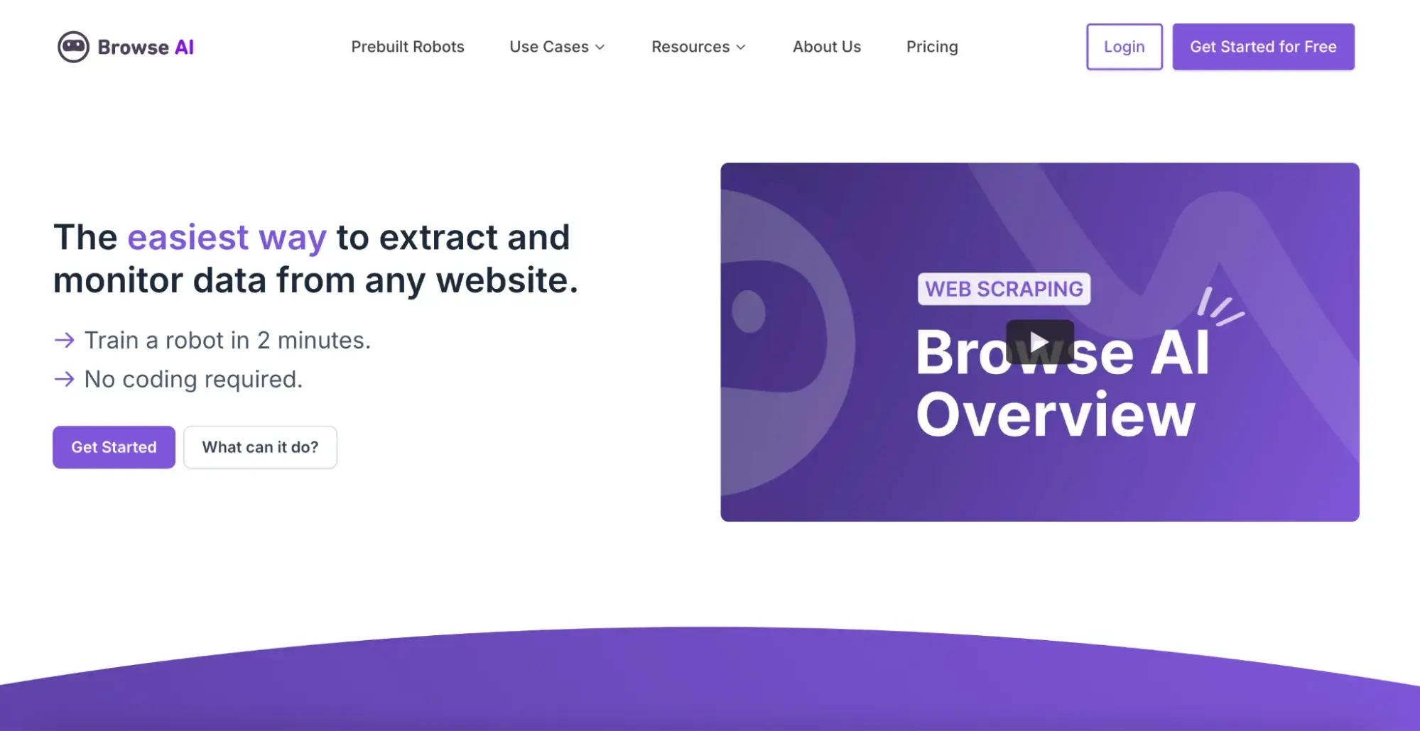 ai web scraping tool from browseAI