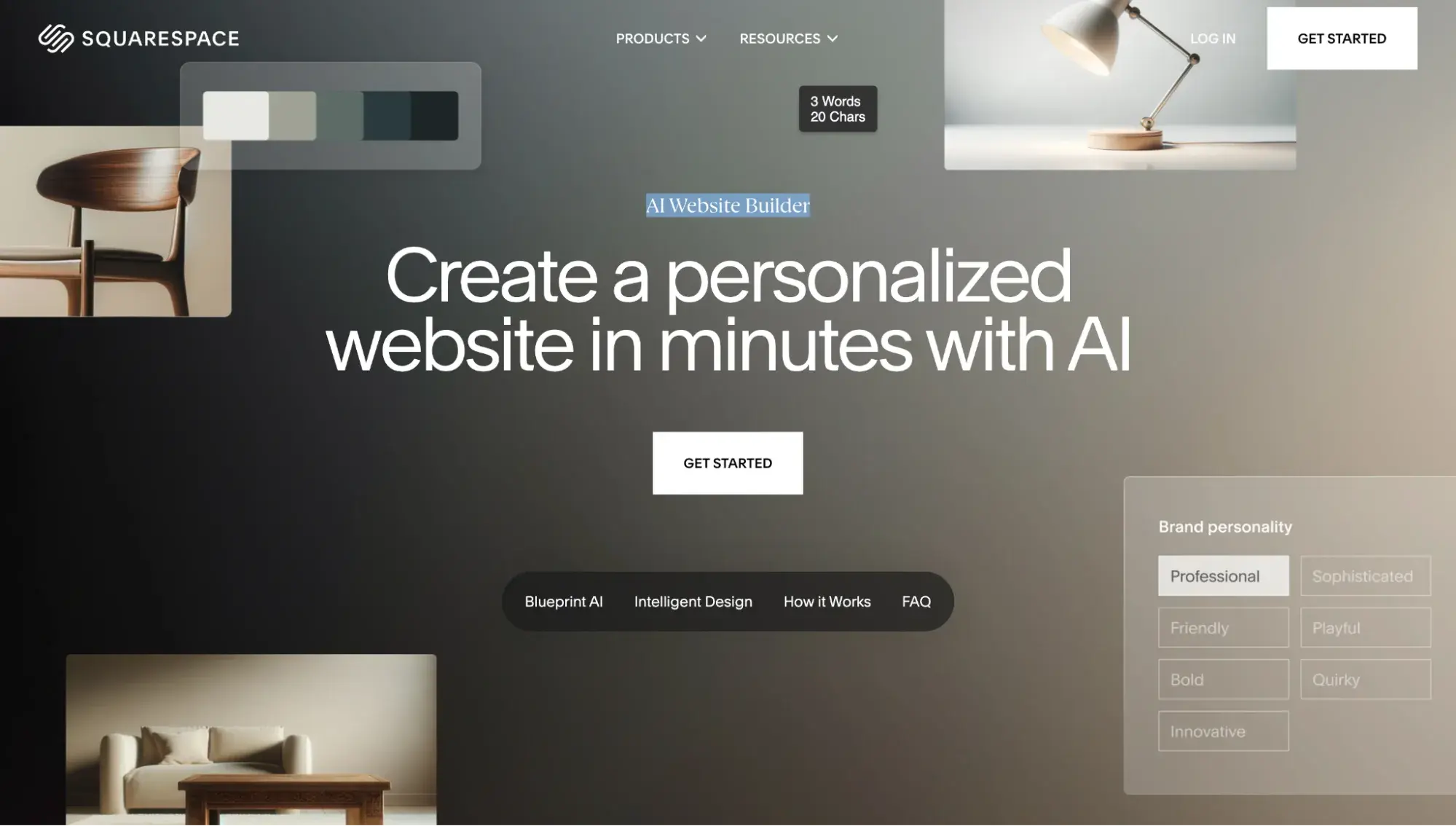 ai website builder: squarespace