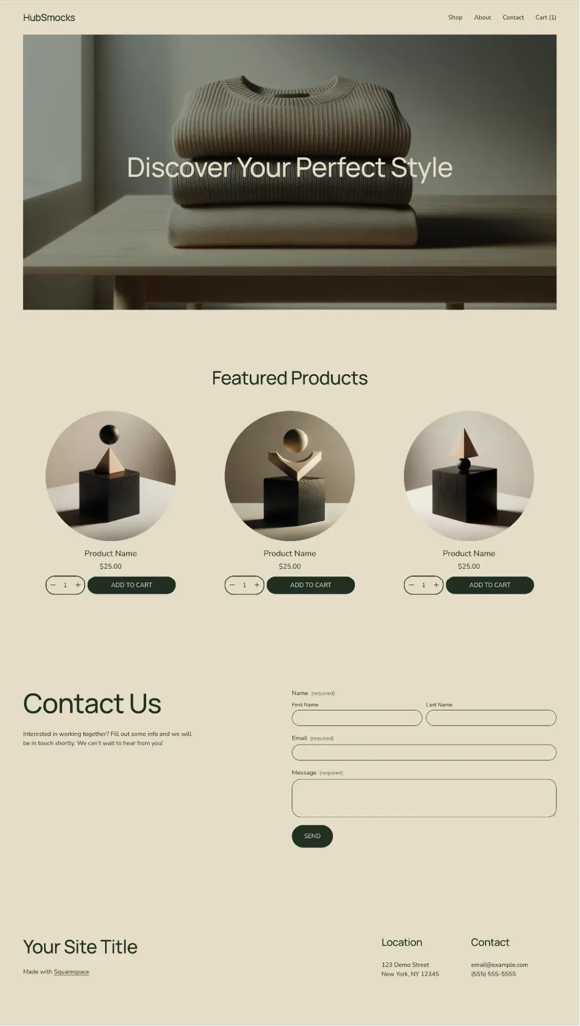 ai website builder: squarespace’s ai-generated ecommerce site