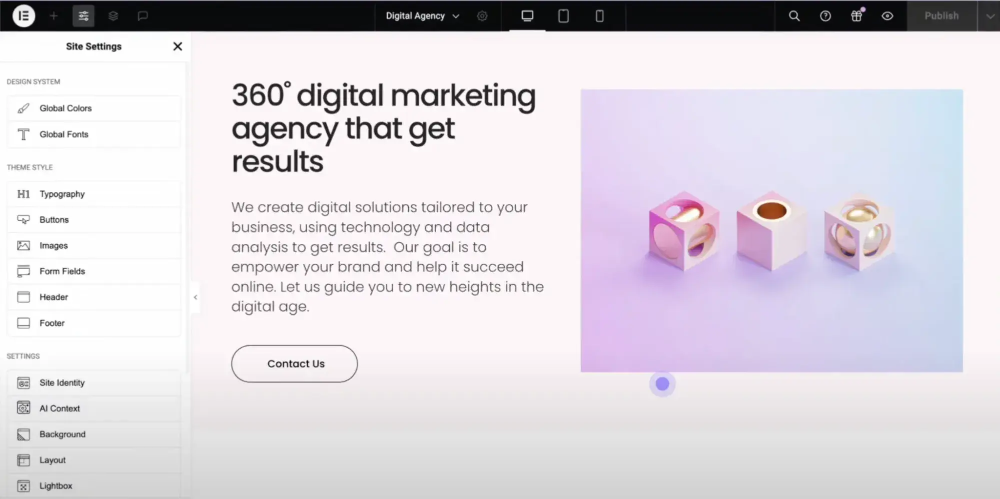 elementor ai is an ai wordpress theme and website builder