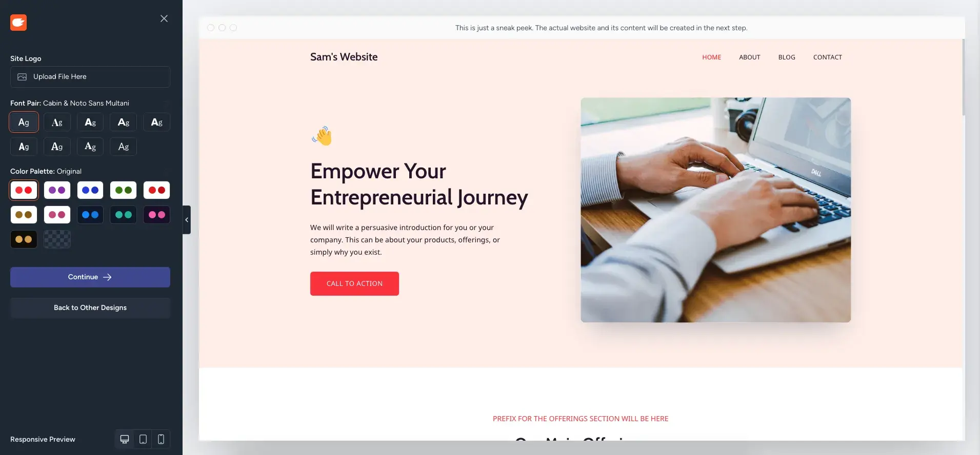 ai wordpress theme on zipwp