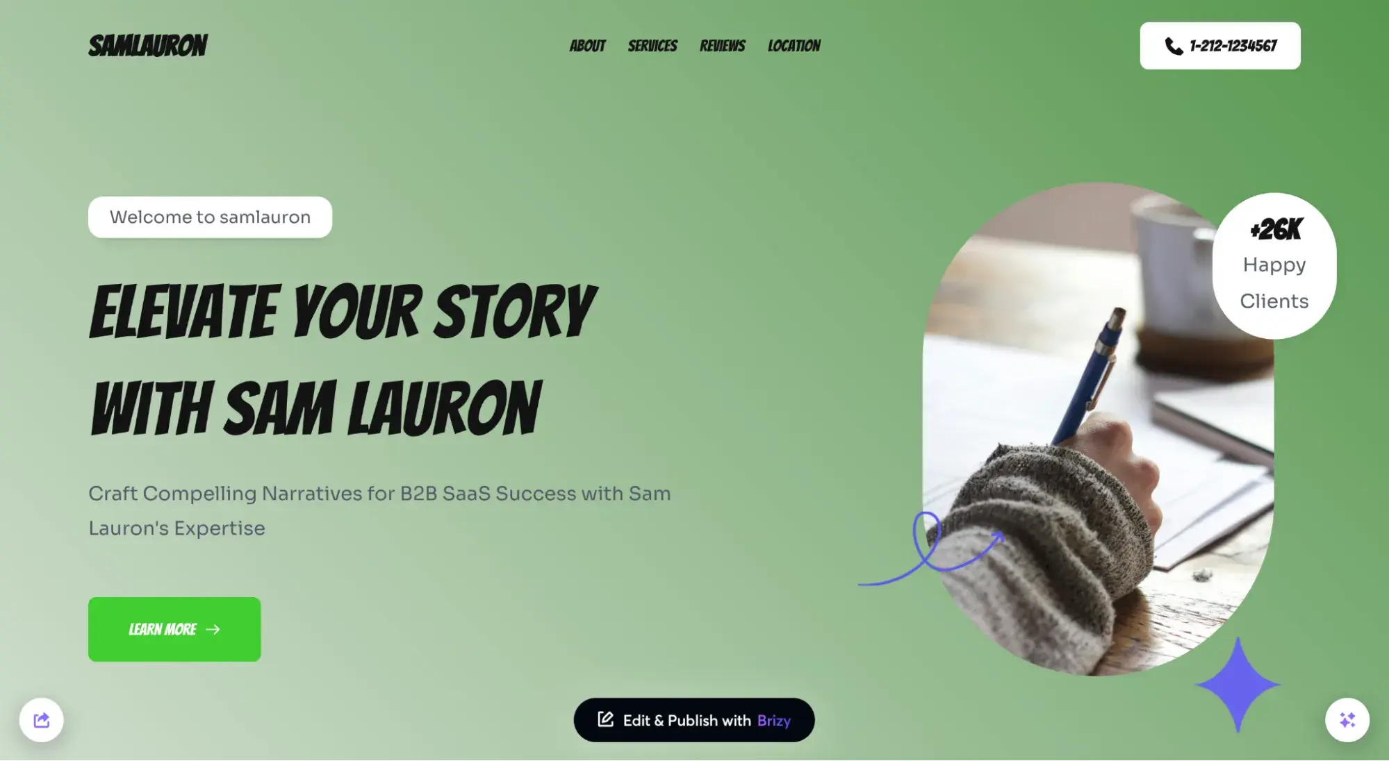 brizy ai is an ai wordpress theme that auto-generates a website using ai