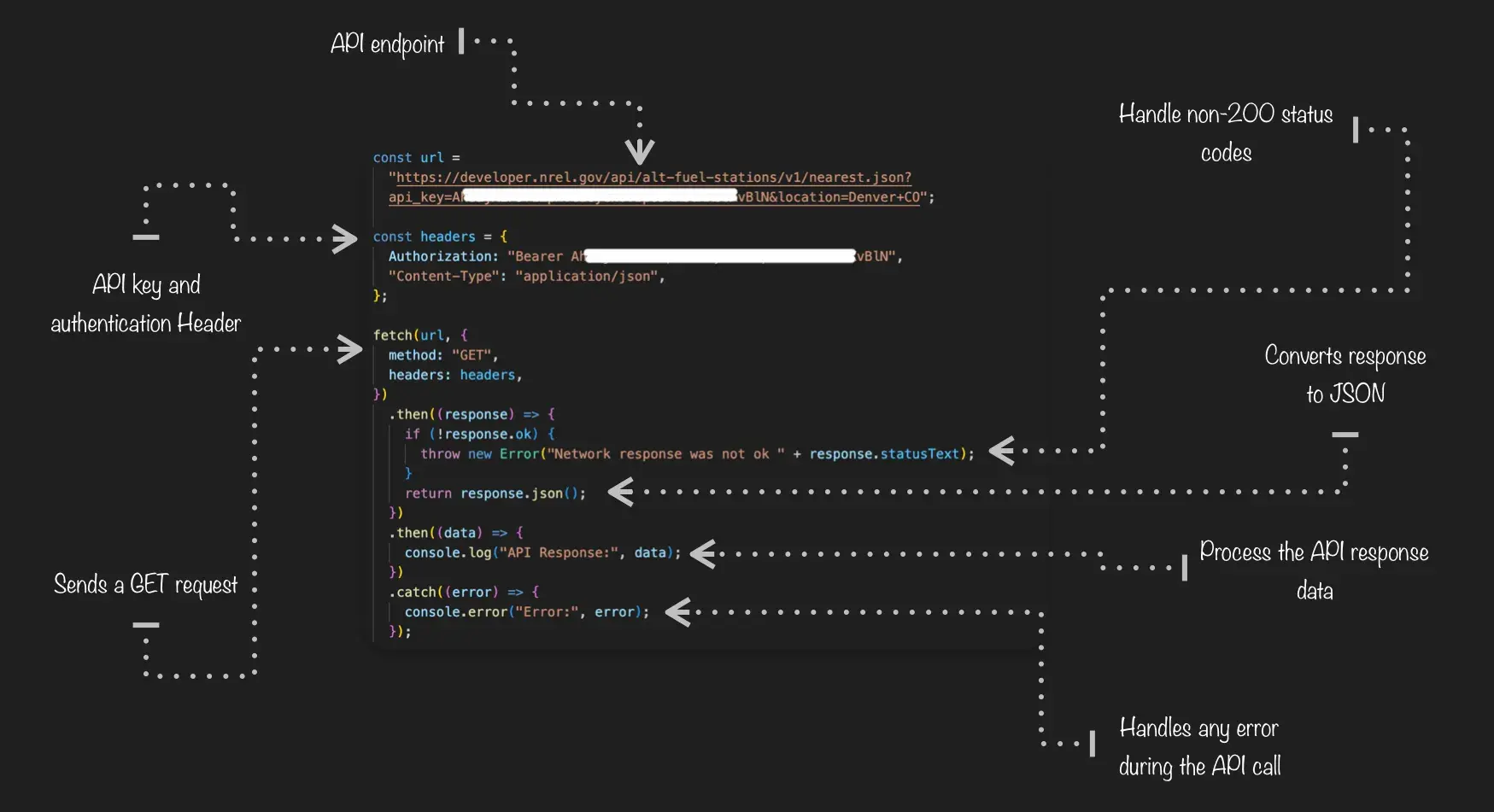 api call: sending a request
