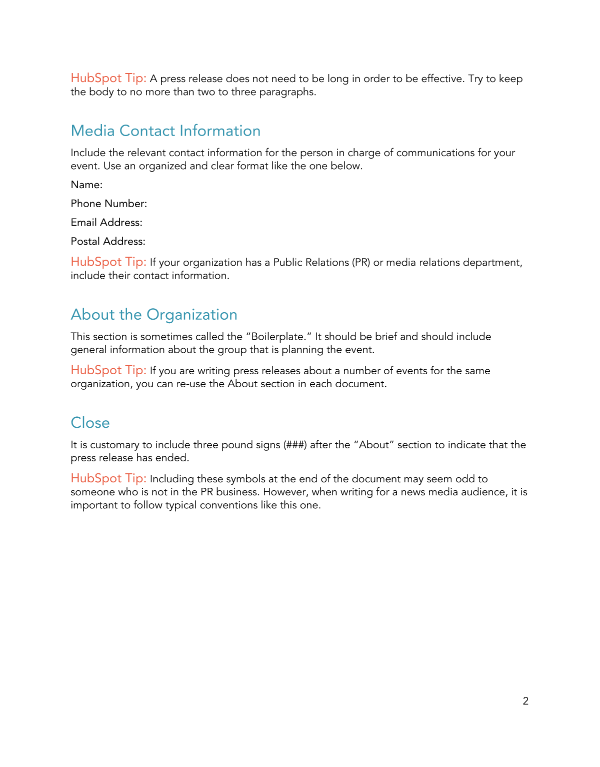 Free Event Press Release Template For Word PDF Google Docs HubSpot