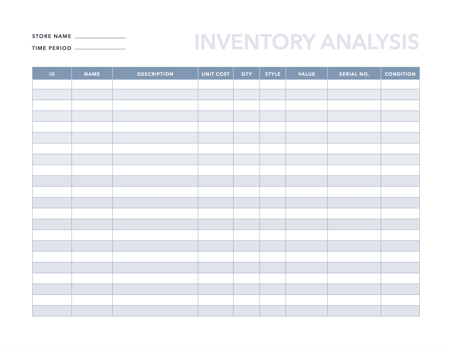 Inventory Tracking Template Excel