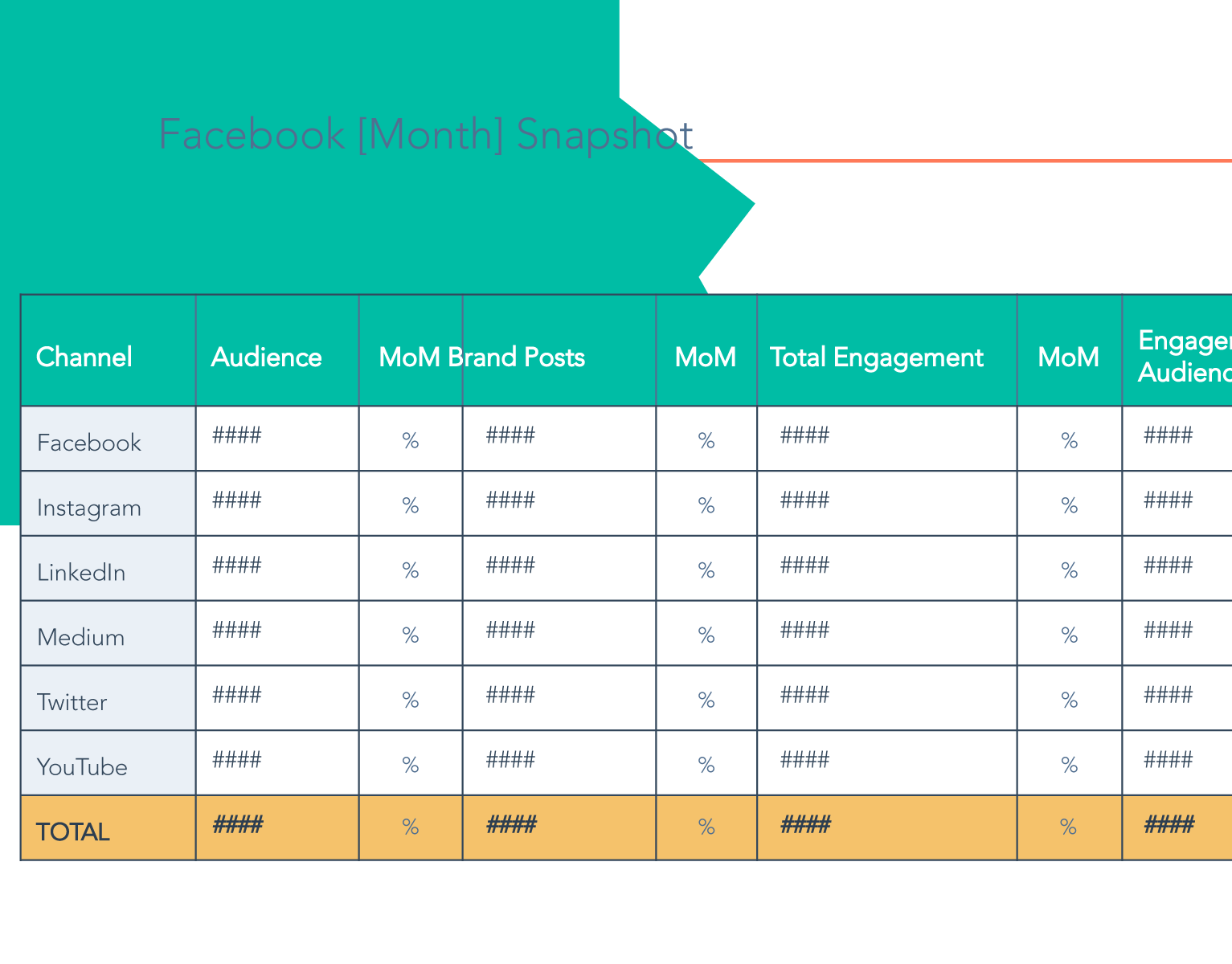 Free Social Media Report Template For Word PDF PowerPoint Google 