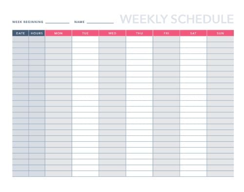 2023 Dated Weekly Planner Excel Template 2023 Editable