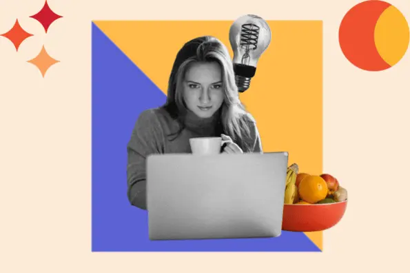 avada wordpress themes; woman using avada theme to build her website