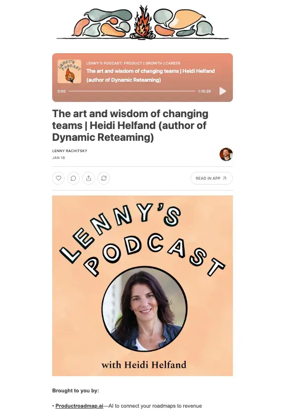 lennys newsletter b2b email marketing example