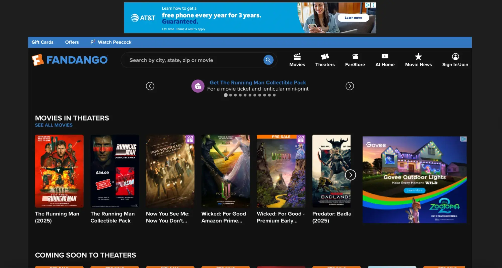 bad website design examples, fandango