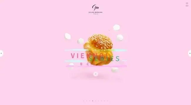 Gilles Marchals bakery website design