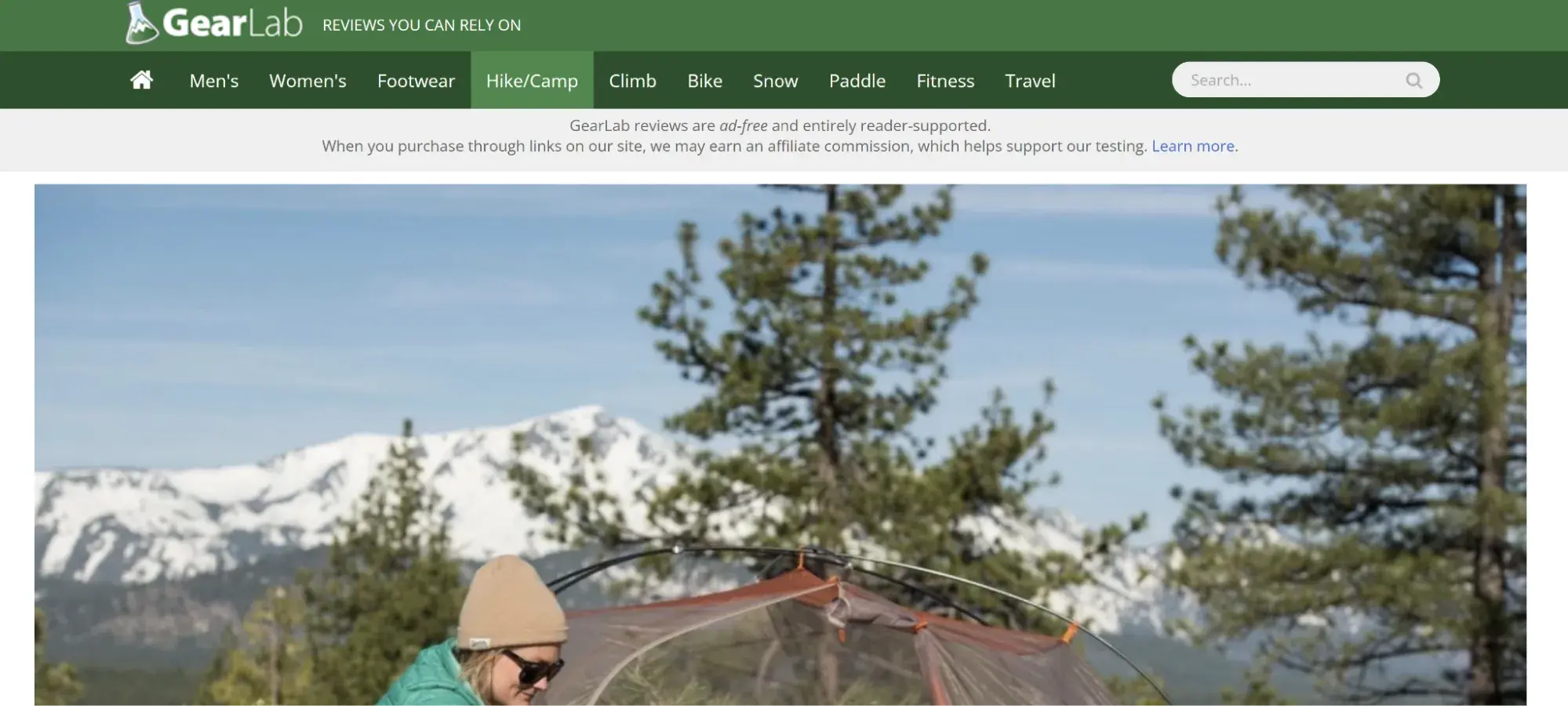 best affiliate programs example �� gearlab outdoor gear affiliate review site featuring expert product testing and ratings
