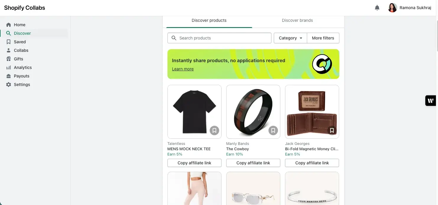 best affiliate programs �� shopify affiliate program details or commission structure overview