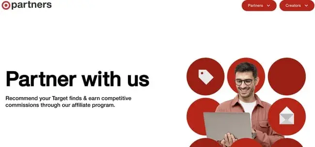 best affiliate programs for retail �� target partners affiliate program homepage promoting competitive commissions for recommending target products