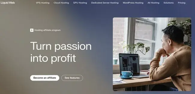 best affiliate programs for web hosting �� liquid web affiliate program page with high-commission structure for managed hosting referrals