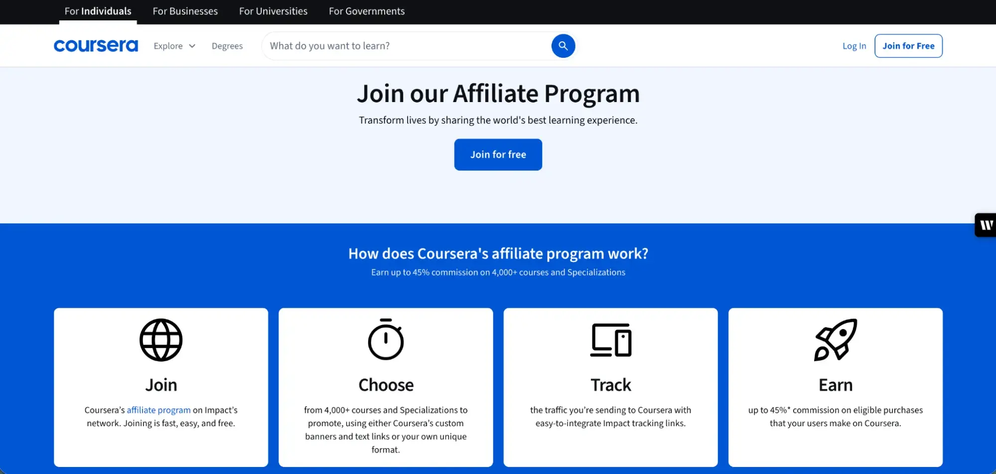 best affiliate programs �� coursera affiliate program details or network overview