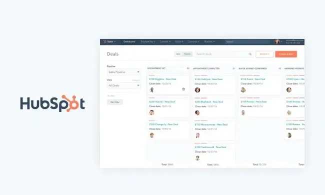 digital marketing tools dashboard showing hubspot marketing hub interface with campaign analytics, email automation workflows, and crm integration features