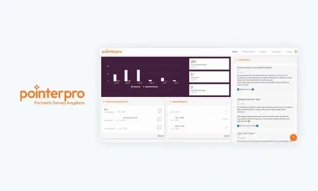 digital marketing tools and platforms - pointerpro lead generation software showing personalized assessment report builder